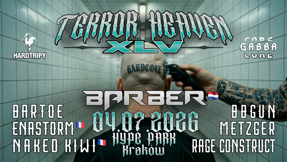 Plakat imprezy terror heaven