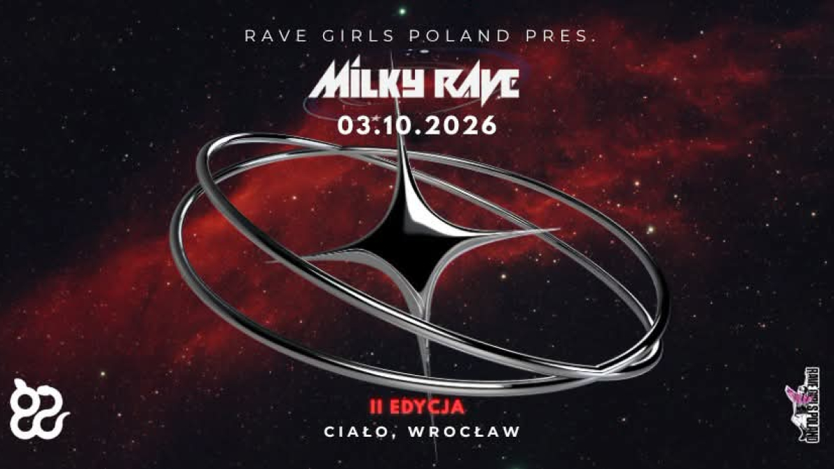 Plakat imprezy milky rave