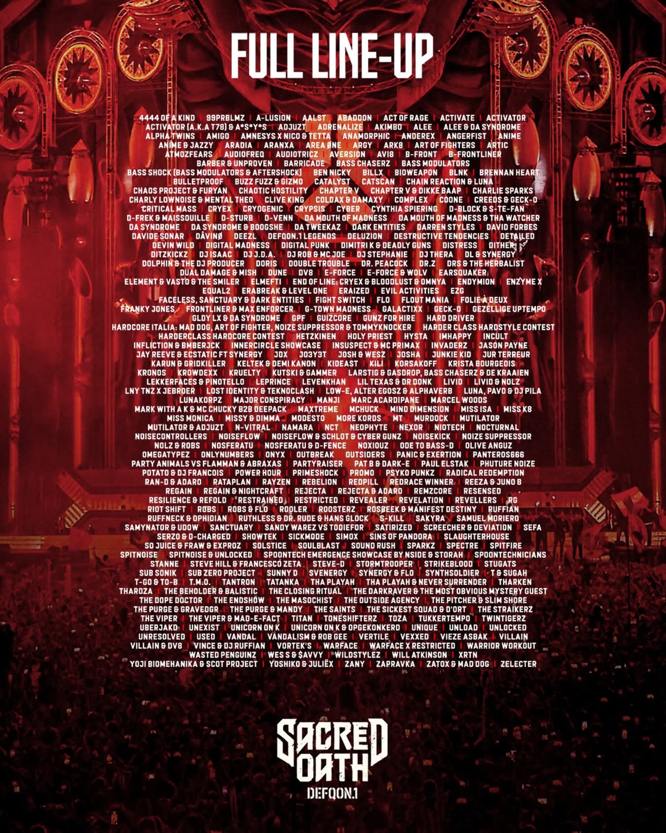 Defqon1 2026 lineup