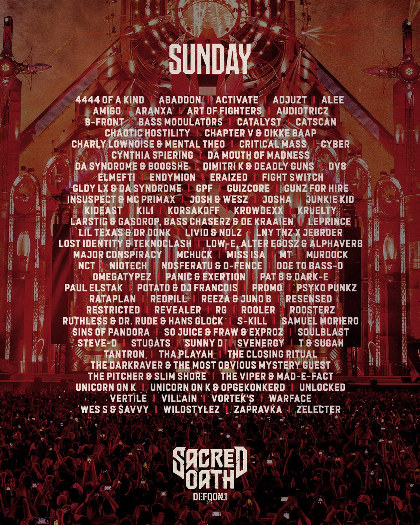 Defqon.1 2026 lineup