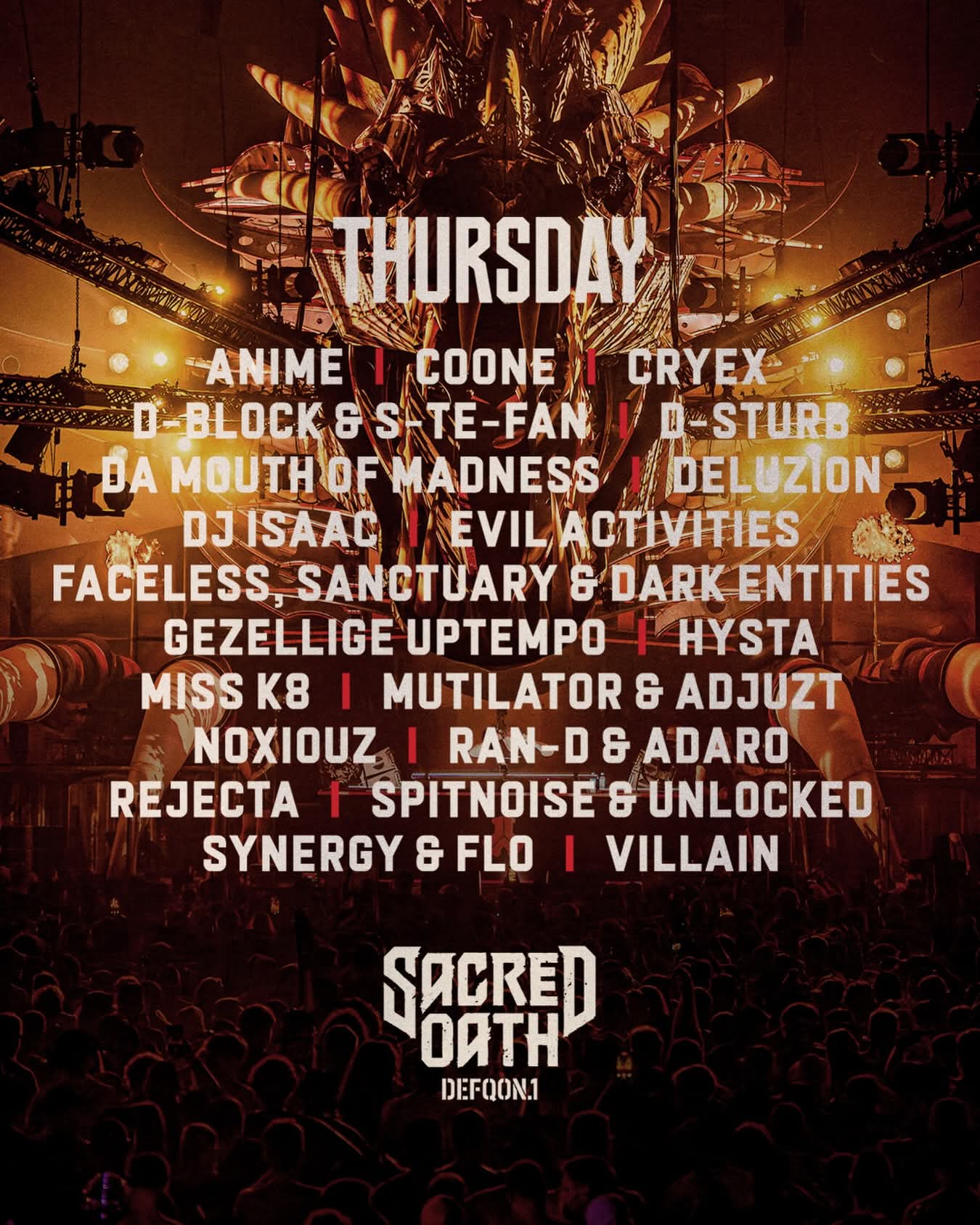 Defqon1 2026 lineup