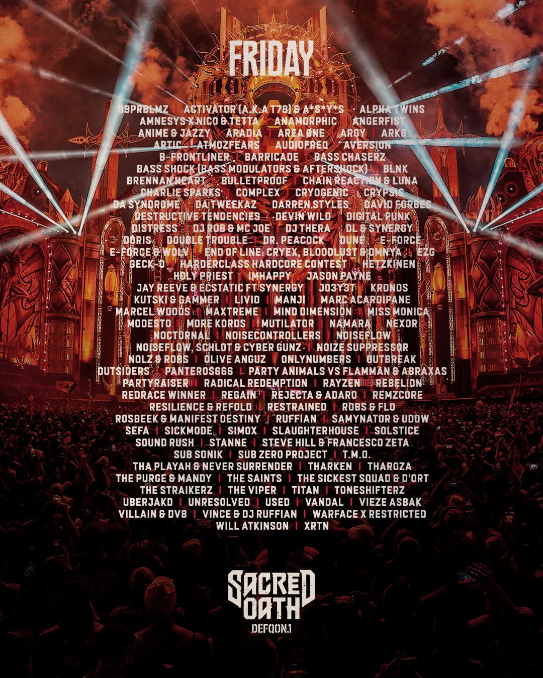 Defqon1 2026 lineup