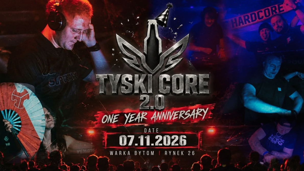 Plakat z pierwszych urodzin tyski core
